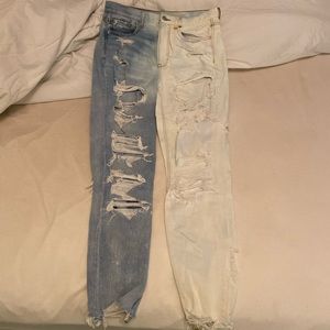 AEO Bleached Mom Jeans